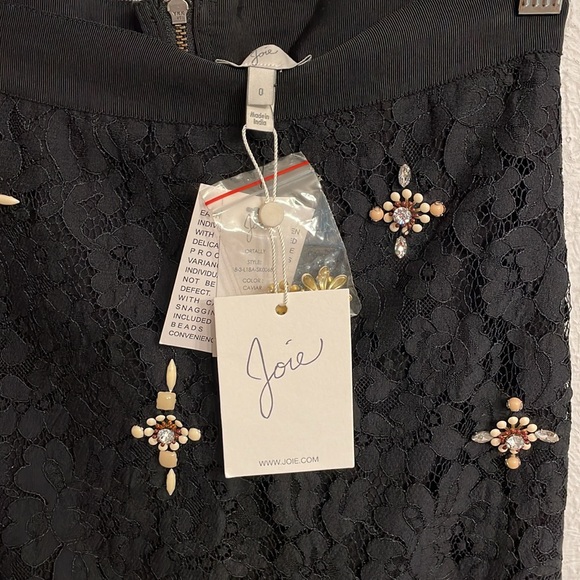 NWT Joie Ortally Lace Embellished Skirt Size 0 - Picture 3 of 5